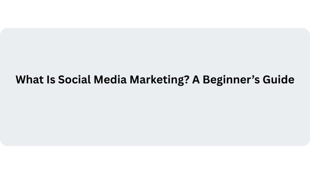 What is Social Media Marketing? | Banner